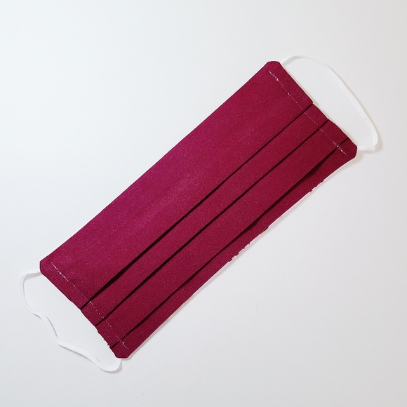 🚫SOLD🚫🌺Maroon Reversible Face Mask NWT - Picture 4 of 10